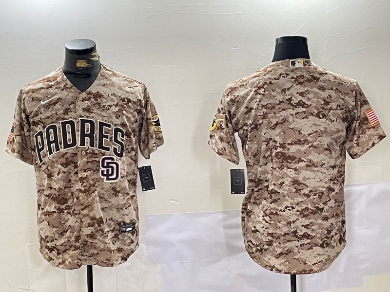 Men San Diego Padres Blank Camo Fashion 2024 Nike MLB Jersey style 2->indianapolis colts->NFL Jersey